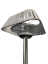 outdoor garden heater MERKUR PLS with stand lamp and a shield