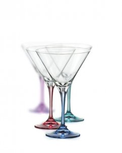 Sklenice na martini Spectrum 290 ml, 4 ks (mix barev) 1