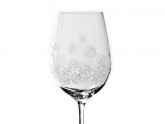 Sklenice na bílé i červené víno Viola Sněhové vločky 350 ml, 6 ks 1
