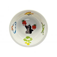 Dětská porcelánová malá miska Krtek a jahody, průměr 135 mm, THUN 1794, 1 ks 1