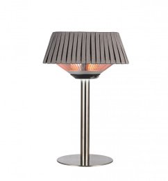 outdoor garden heater MERKUR T table heater with lamp and shade